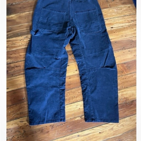 Nili Lotan Women's Deep Blue Corduroy Pants size 8 - Picture 2 of 3